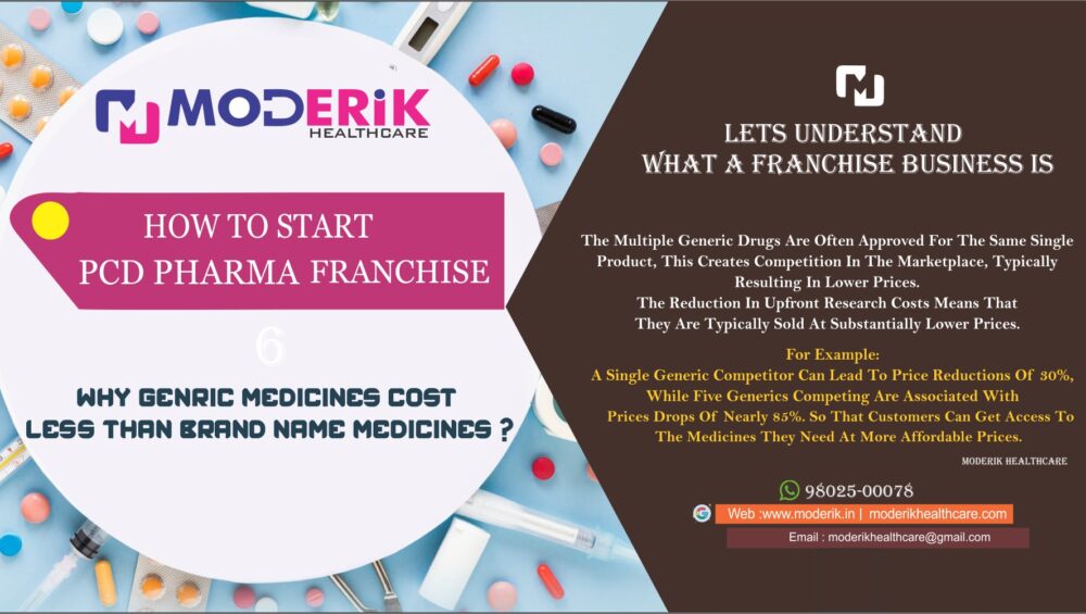 WHY GENRIC MEDICINES COST LESS THAN BRAND NAME MEDICINES ?