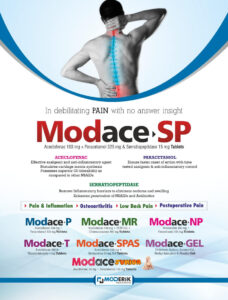 ACECLOFENAC 100 PARACETAMOL 325 SERRATIOPEPTIDASE 15 MG